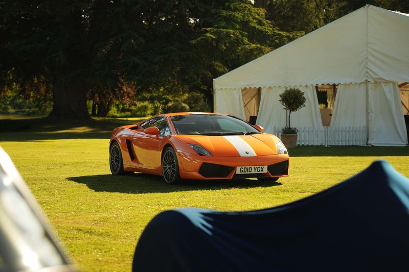 Ex-Roy Salvadori Jaguar displayed at Wilton House