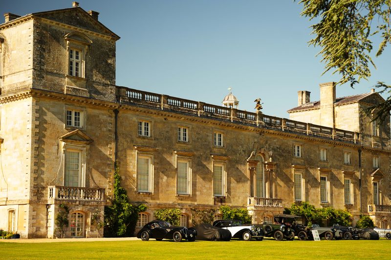 Ex-Roy Salvadori Jaguar displayed at Wilton House
