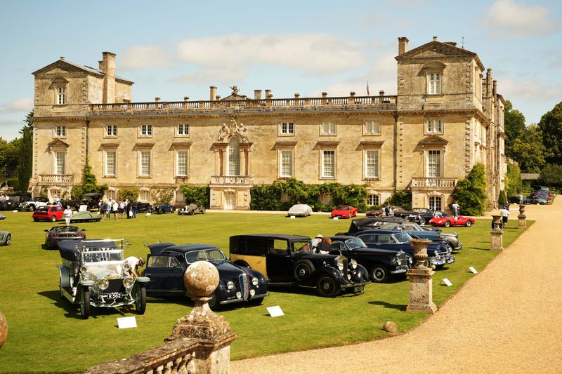 Ex-Roy Salvadori Jaguar displayed at Wilton House